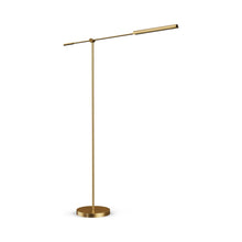 Load image into Gallery viewer, Astrid LED Floor Lamp in Vintage Brass.

