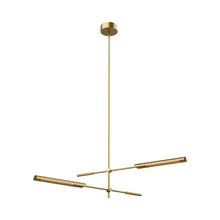 Load image into Gallery viewer, Astrid LED Multi Light Pendant Light in Vintage Brass (2-Light).
