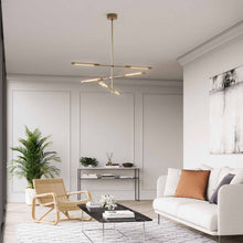 Load image into Gallery viewer, Astrid LED Multi Light Pendant Light in living room.
