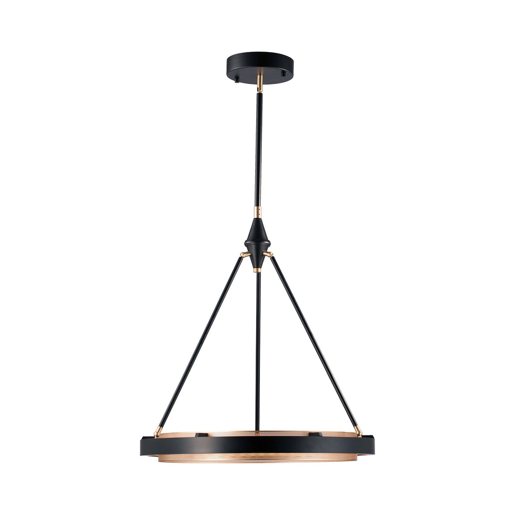 Duo LED Pendant Light in Gold Shimmer (Small).