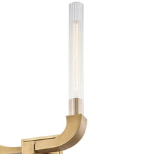 Load image into Gallery viewer, Flute Wall Light in Detail.
