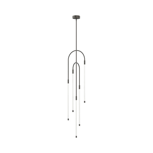 Honour LED Multi Light Pendant Light in Urban Bronze.