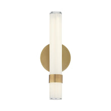 Load image into Gallery viewer, Madison LED Bath Wall Light in Vintage Brass.
