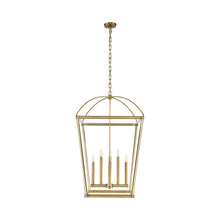 Load image into Gallery viewer, Manor Foyer Pendant Light in Large/Vintage Brass.
