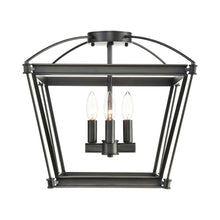 Load image into Gallery viewer, Manor Semi Flush Mount Ceiling Light in Urban Bronze.
