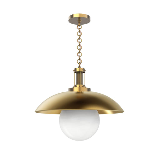 Oviatt Pendant Light in Vintage Brass.