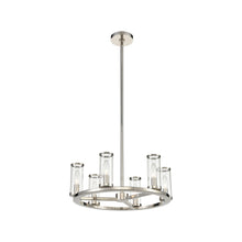 Load image into Gallery viewer, Revolve Chandelier in 6-Light/6.63-Inch/Polished Nickel.
