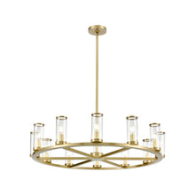 Load image into Gallery viewer, Revolve Chandelier in 12-Light/6.63-Inch/Natural Brass
