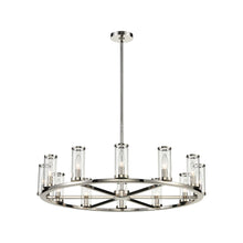 Load image into Gallery viewer, Revolve Chandelier in 12-Light/6.63-Inch/Polished Nickel.
