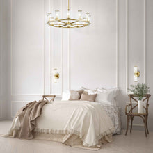 Load image into Gallery viewer, Revolve Chandelier in Bed Room.
