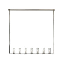 Load image into Gallery viewer, Revolve Linear Pendant Light in 7-Light/Polished Nickel.
