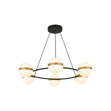 Load image into Gallery viewer, Tagliato LED Ring Chandelier (6-Light).
