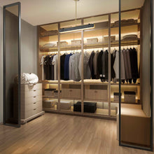 Load image into Gallery viewer, Valise LED Linear Pendant Light in Dressing Room.
