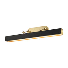 Load image into Gallery viewer, Valise LED Picture Light in Large/Vintage Brass/Tuxedo Leather .
