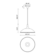 Load image into Gallery viewer, Abel Pendant Light - line drawing.
