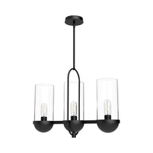 Load image into Gallery viewer, Cyrus Linear Pendant Light in Matte Black.
