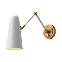Load image into Gallery viewer, Daniel Adjustable Wall Light in White.

