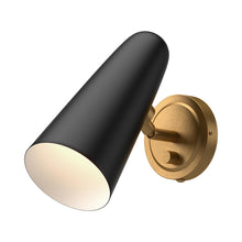 Load image into Gallery viewer, Daniel Wall Light in Matte Black.
