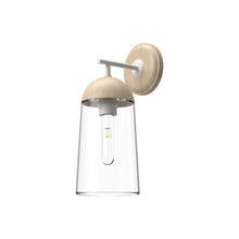 Load image into Gallery viewer, Emil Wall Light in White/White Oak (1-Light).
