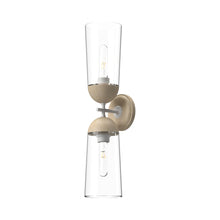 Load image into Gallery viewer, Emil Wall Light in White/White Oak (2-Light).
