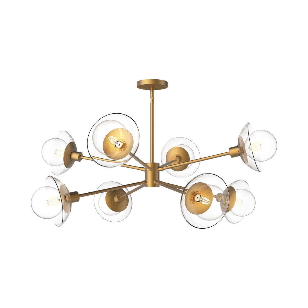 Francesca Chandelier in Aged Gold.