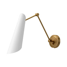 Load image into Gallery viewer, Gabriel Adjustable Wall Light in White.
