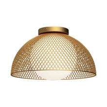Load image into Gallery viewer, Haven Flush Mount Ceiling Light in Gold.
