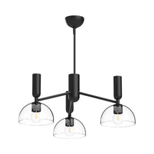 Load image into Gallery viewer, Jude Chandelier in Matte Black.
