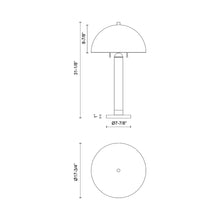 Load image into Gallery viewer, Margaux Table Lamp - line drawing.
