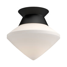 Load image into Gallery viewer, Nora Flush Mount Ceiling Light in Matte Black.
