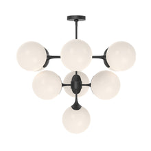 Load image into Gallery viewer, Nouveau Chandelier in Matte Black (10-Light).
