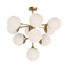Load image into Gallery viewer, Nouveau Chandelier in Detail.
