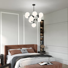 Load image into Gallery viewer, Nouveau Chandelier in bedroom.
