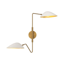Load image into Gallery viewer, Oscar Adjustable Wall Light in White (2-Light).
