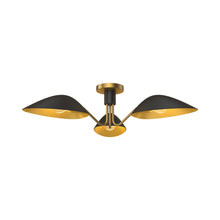 Load image into Gallery viewer, Oscar Semi Flush Mount Ceiling Light in Detail.
