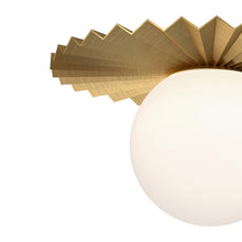 Load image into Gallery viewer, Plume Flush Mount Ceiling Light in Detail.
