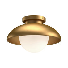 Load image into Gallery viewer, Rubio Flush Mount Ceiling Light in Aged Gold (Large).
