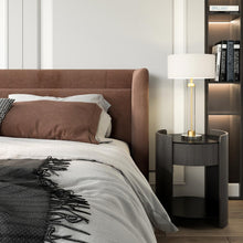 Load image into Gallery viewer, Sasha Table Lamp in bedroom.

