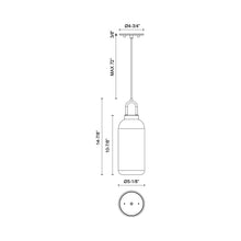 Load image into Gallery viewer, Soji Pendant Light - line drawing.
