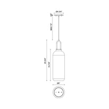 Load image into Gallery viewer, Soji Pendant Light - line drawing.
