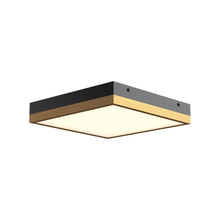 Load image into Gallery viewer, Sydney LED Flush Mount Ceiling Light in Aged Gold/Matte Black (Small).

