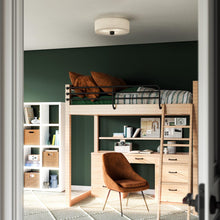 Load image into Gallery viewer, Theo Flush Mount Ceiling Light in bedroom.
