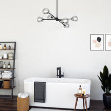 Load image into Gallery viewer, Willow Chandelier in bathroom.
