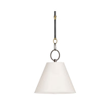Load image into Gallery viewer, Altamont Pendant Light in Parchment/12.25-Inch/Distressed Bronze.
