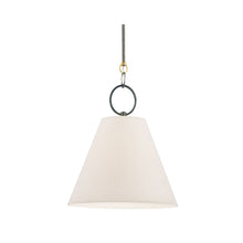 Load image into Gallery viewer, Altamont Pendant Light in Parchment/18-Inch/Distressed Bronze.
