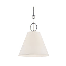 Load image into Gallery viewer, Altamont Pendant Light in Parchment/18-Inch/Historic Nickel.
