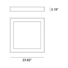 Load image into Gallery viewer, Altrove 600 Ceiling/Wall Light - line drawing.
