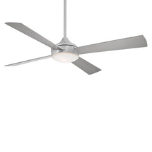 Load image into Gallery viewer, Aluma Ceiling Fan in Brushed Aluminum / Etched Opal/LED.
