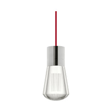 Load image into Gallery viewer, Alva 11-Light LED Pendant Light in Red/Satin Nickel.
