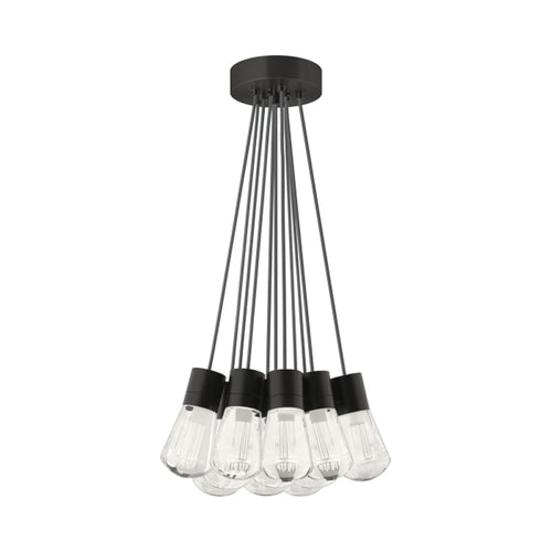 Alva 11-Light LED Pendant Light in Black.